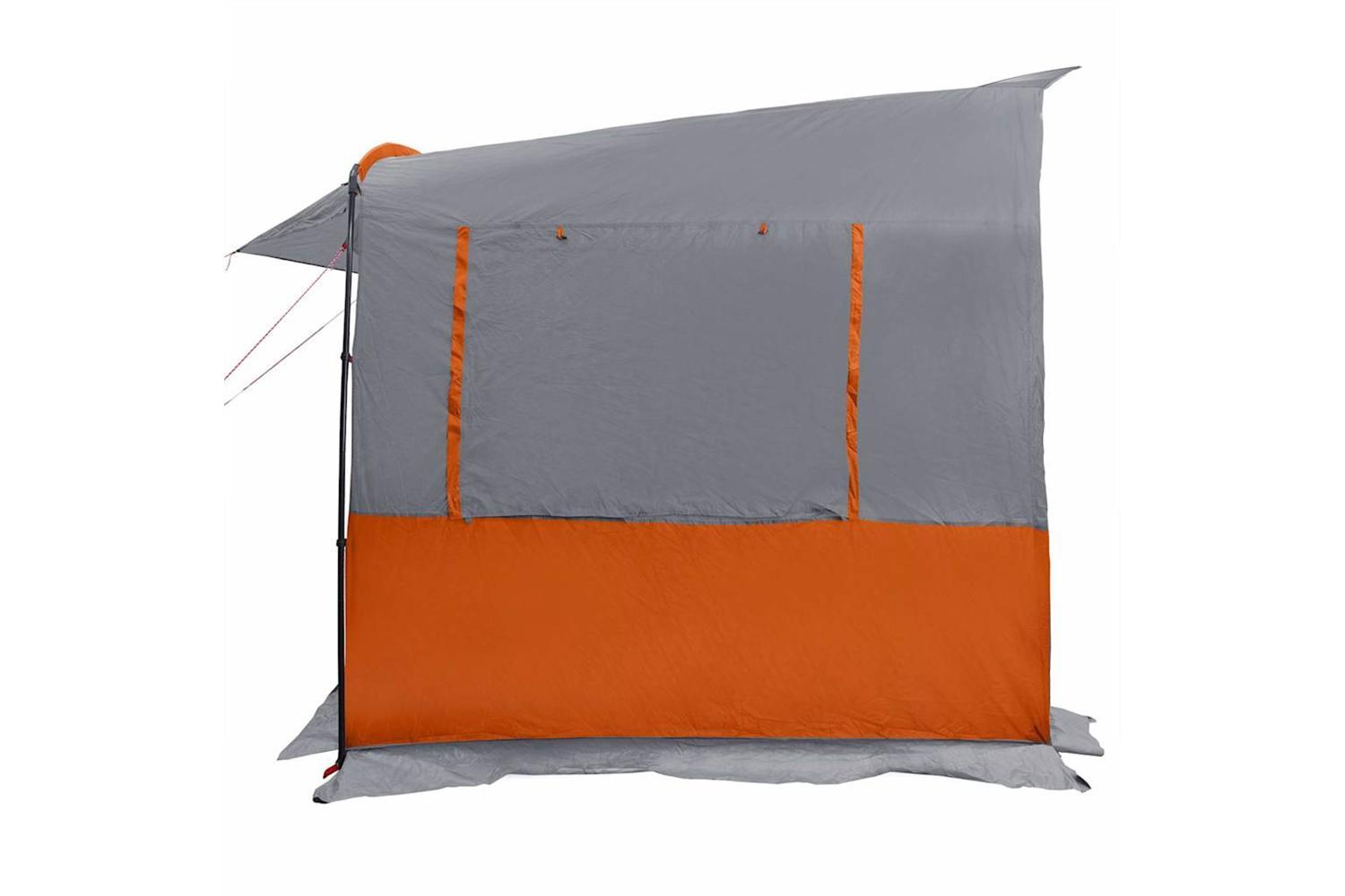 Vidaxl Tailgate Tent For Caravan Grey And Orange 352 X 250 X 240 Cm-6