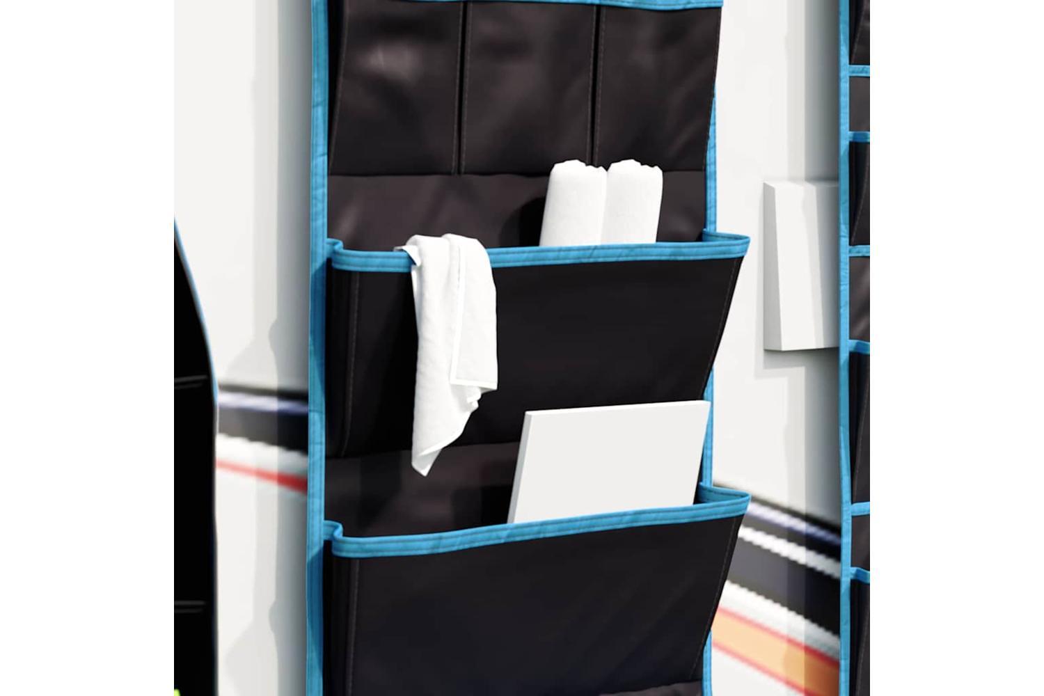 Vidaxl Storage Bag With Storage Black And Blue 91 X 47.5 Cm Oxford-4