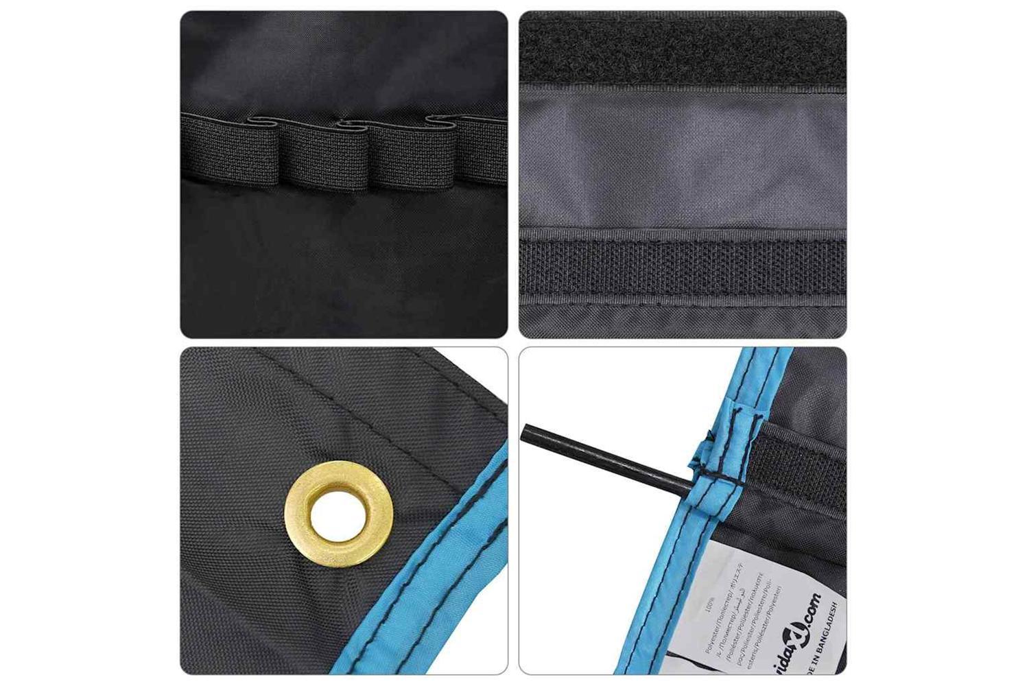 Vidaxl Storage Bag With Storage Black And Blue 91 X 47.5 Cm Oxford-7