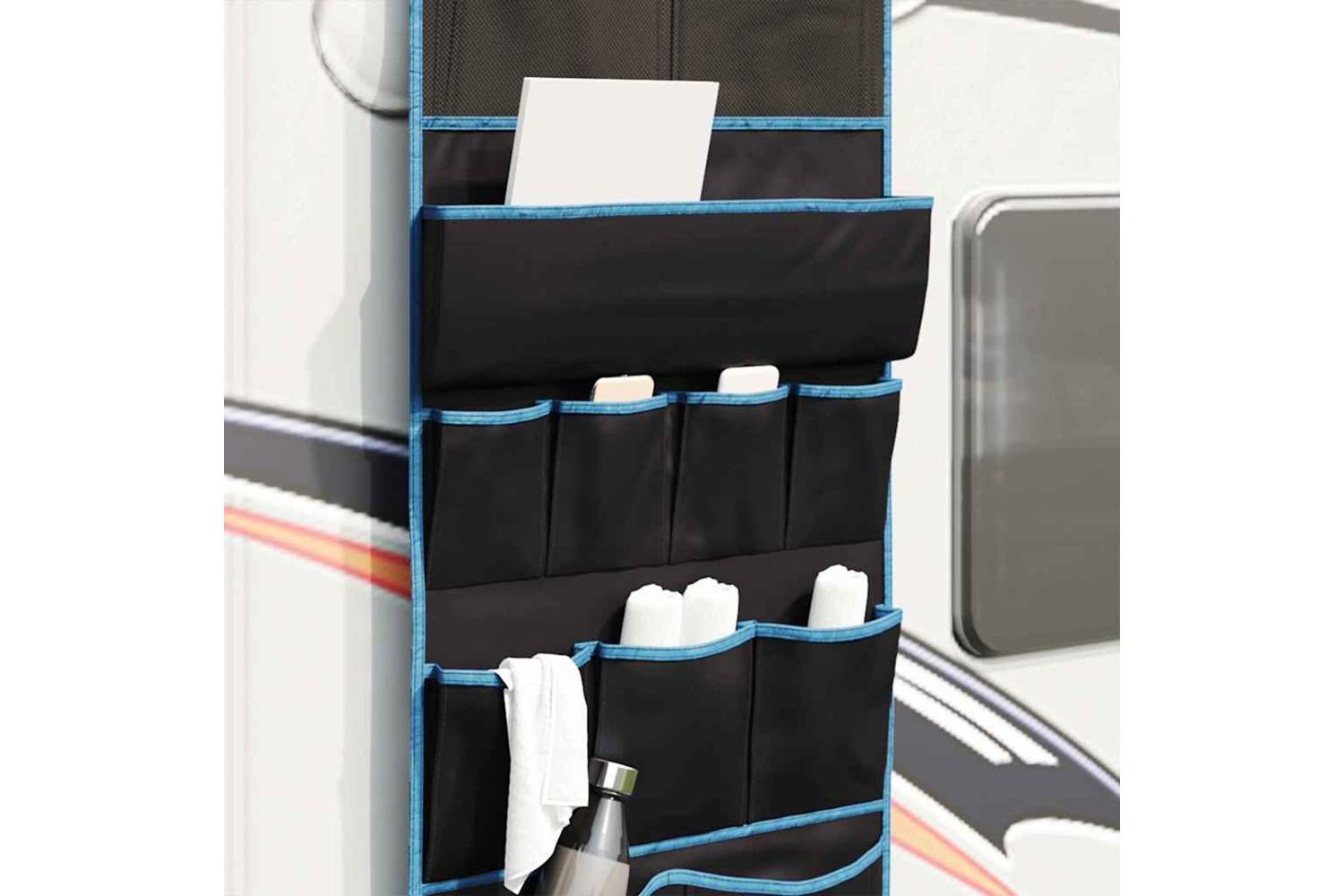 Vidaxl Storage Bag With Storage Black And Blue 161 X 58.5 Cm Oxford-4