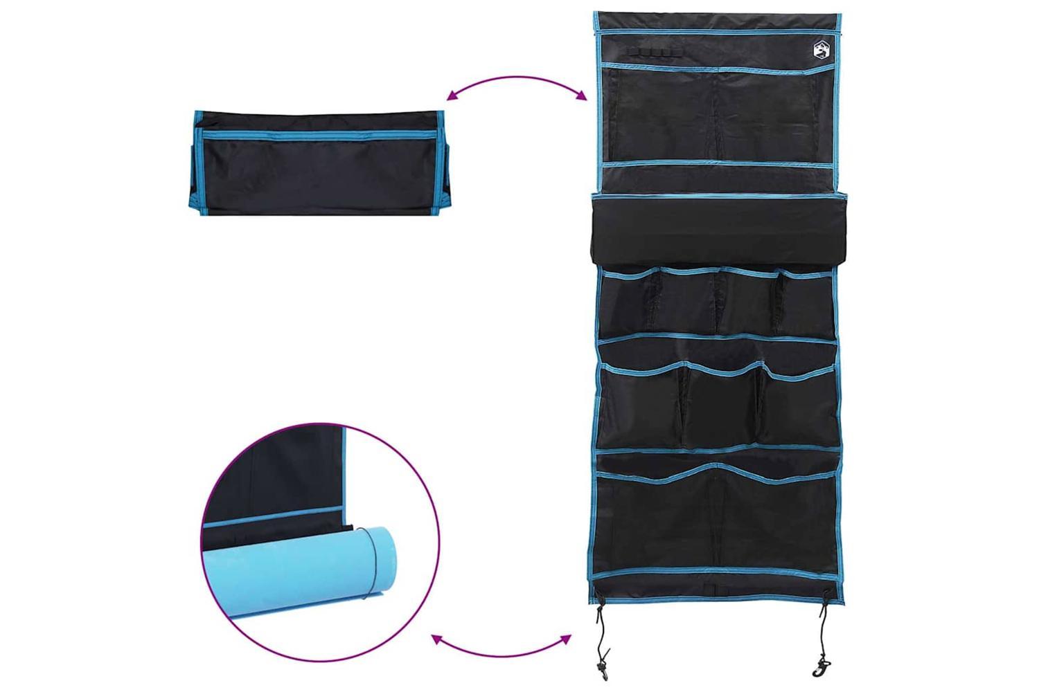 Vidaxl Storage Bag With Storage Black And Blue 161 X 58.5 Cm Oxford-10