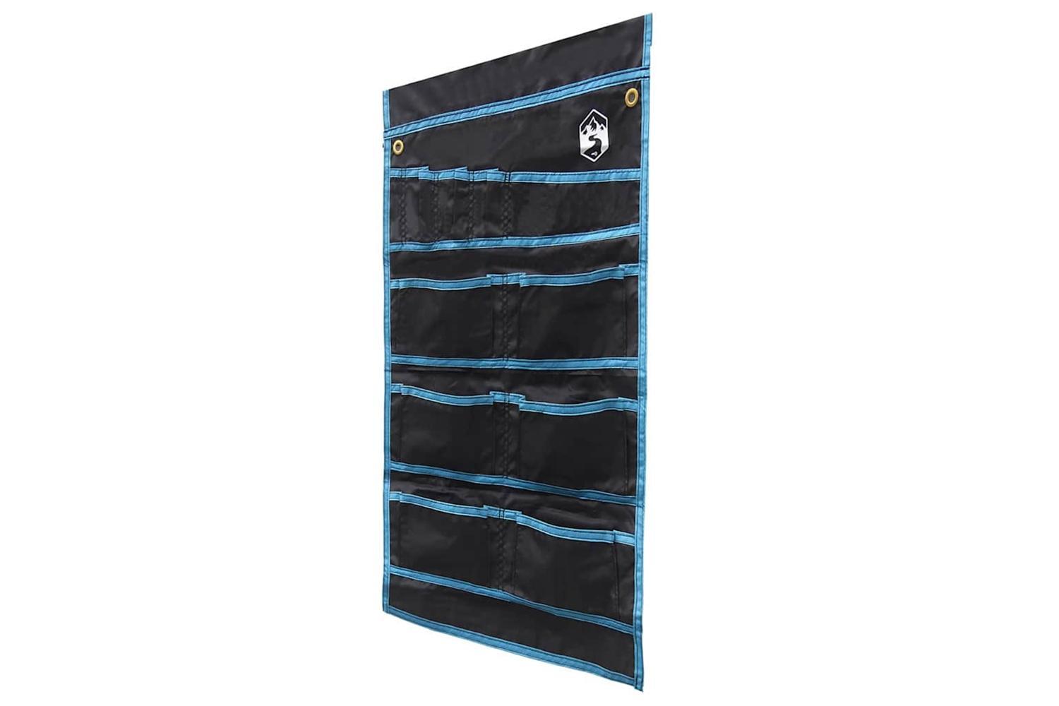 Vidaxl Storage Bag With Storage Black And Blue 63.5 X 40 Cm Oxford
