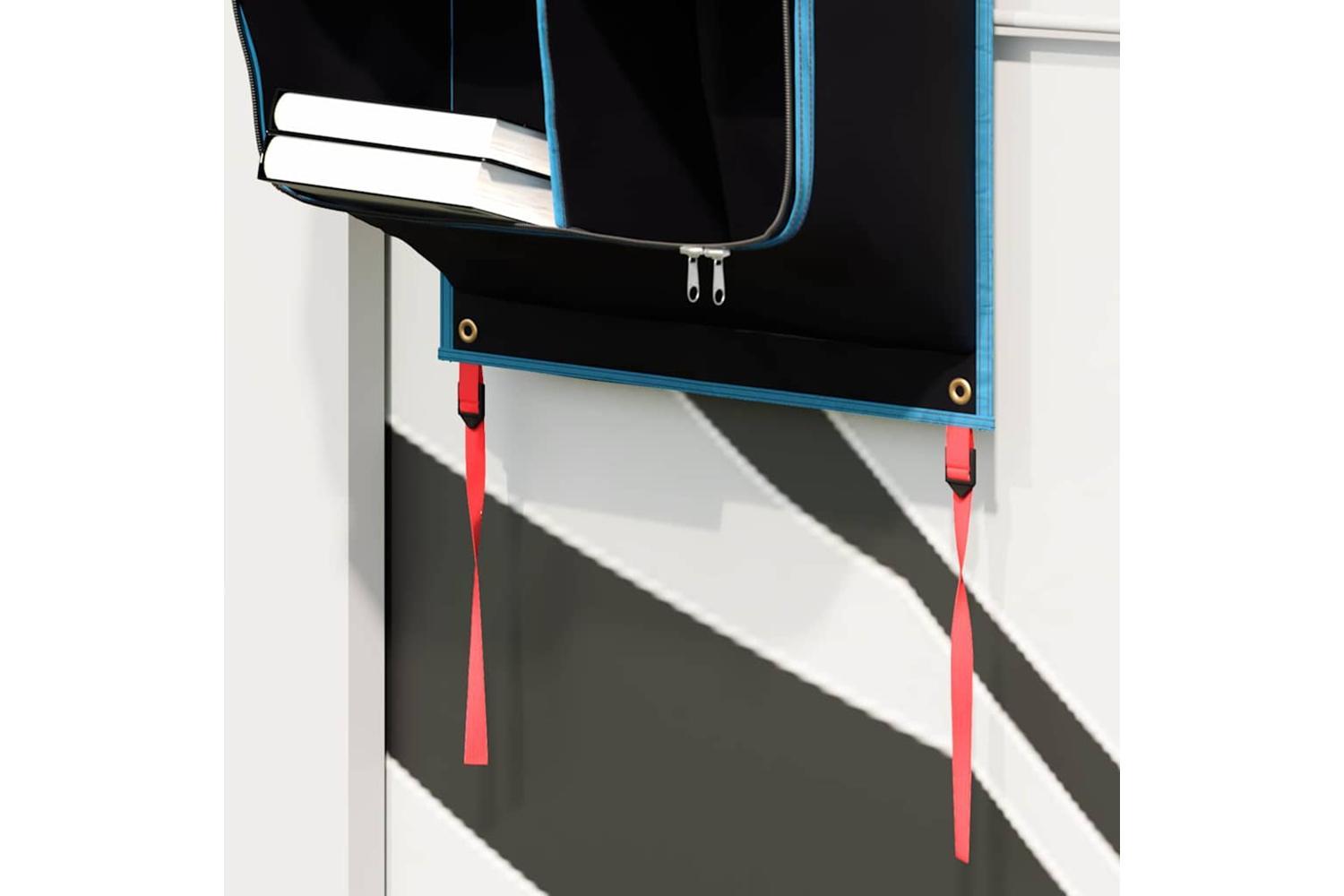 Vidaxl Storage Bag With Storage Black And Blue 140 X 43 Cm Oxford-5