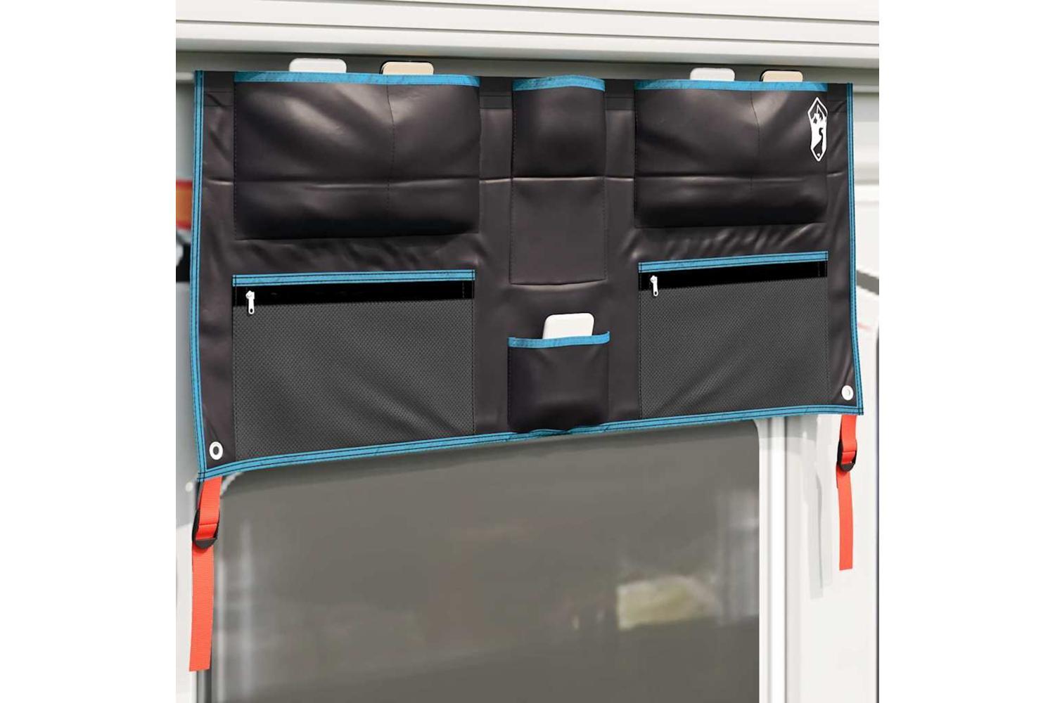 Vidaxl Storage Bag With Storage Black And Blue 98 X 47 Cm Oxford-4