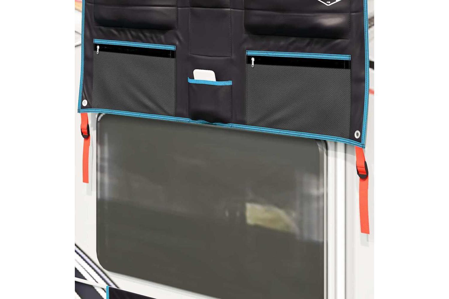 Vidaxl Storage Bag With Storage Black And Blue 98 X 47 Cm Oxford-5