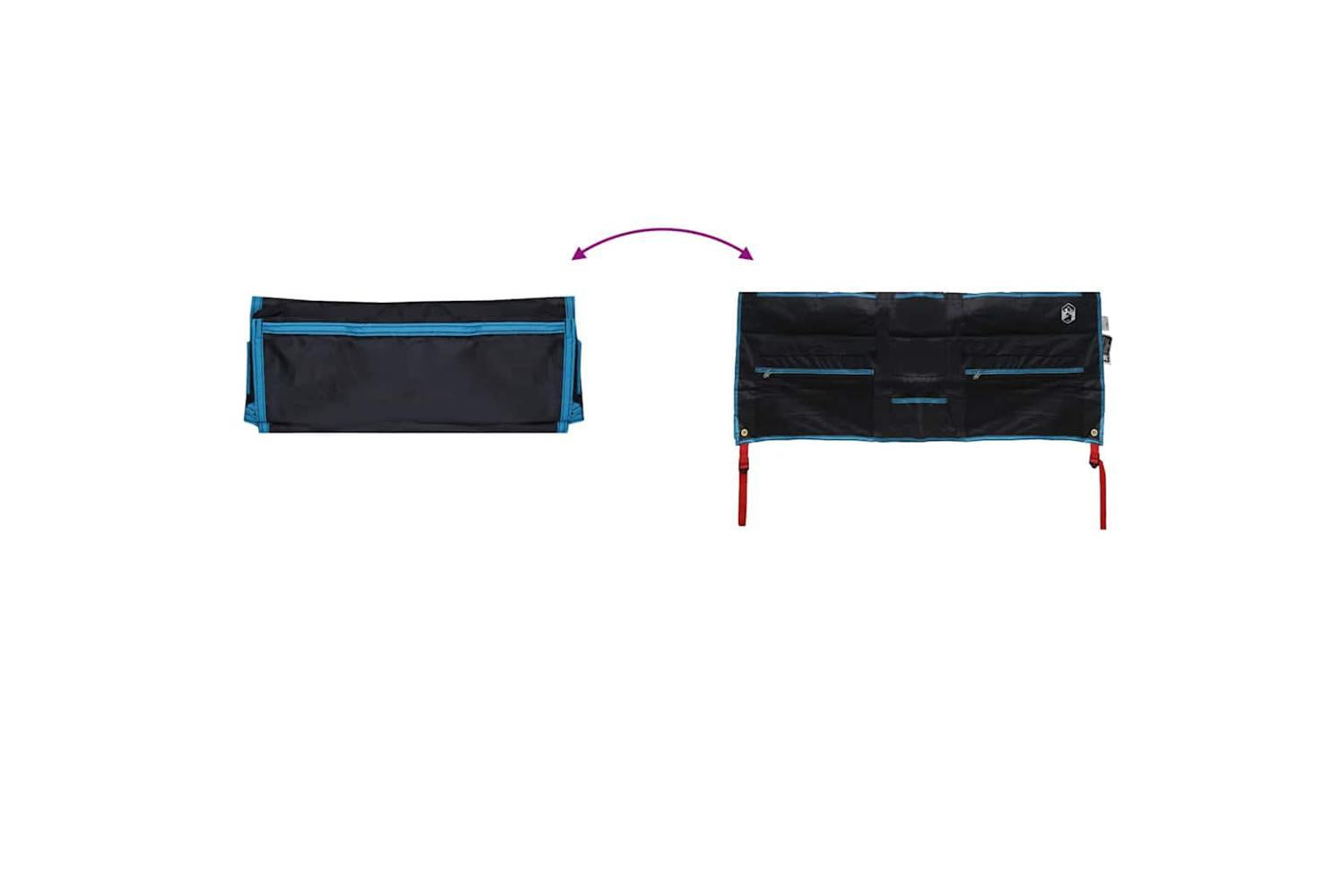 Vidaxl Storage Bag With Storage Black And Blue 98 X 47 Cm Oxford-9