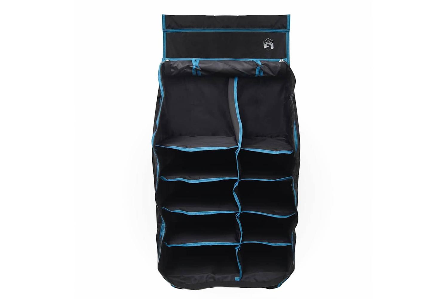 Vidaxl Hanging Tent Organizer 10 Pockets Black 40.5 X 25 X 80 Cm-8