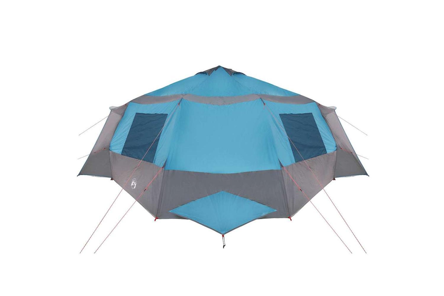 Vidaxl Cabin Tent With Roof Blue And Grey 405 X 405 X 273 Cm-6