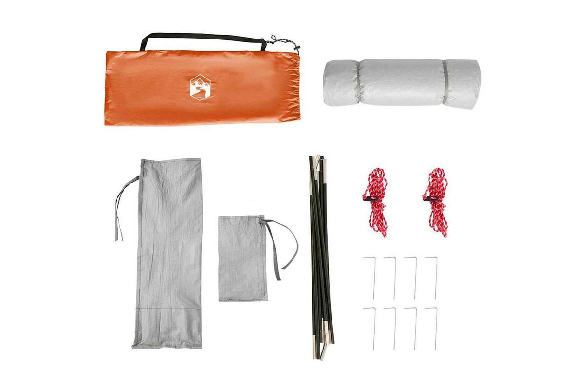 Vidaxl Inner Tent With Roof Grey And Orange 280 X 220 X 176 Cm Taffeta-10