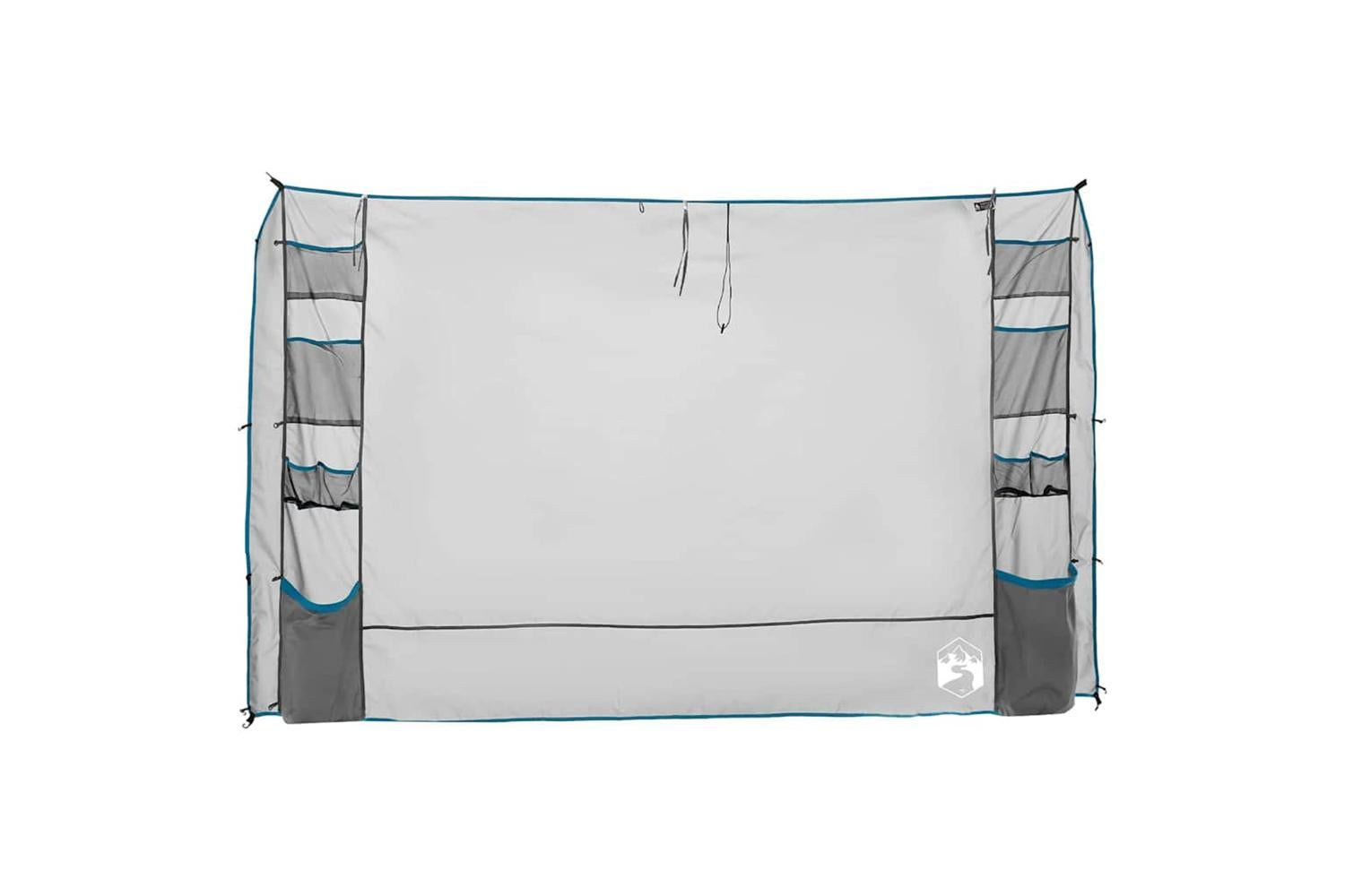Vidaxl Hanging Tent Organiser Grey And Blue 320 X 182 Cm Oxford