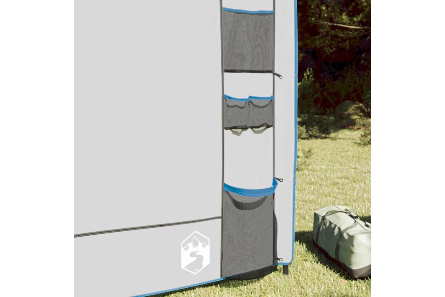 Vidaxl Hanging Tent Organiser Grey And Blue 320 X 182 Cm Oxford-3