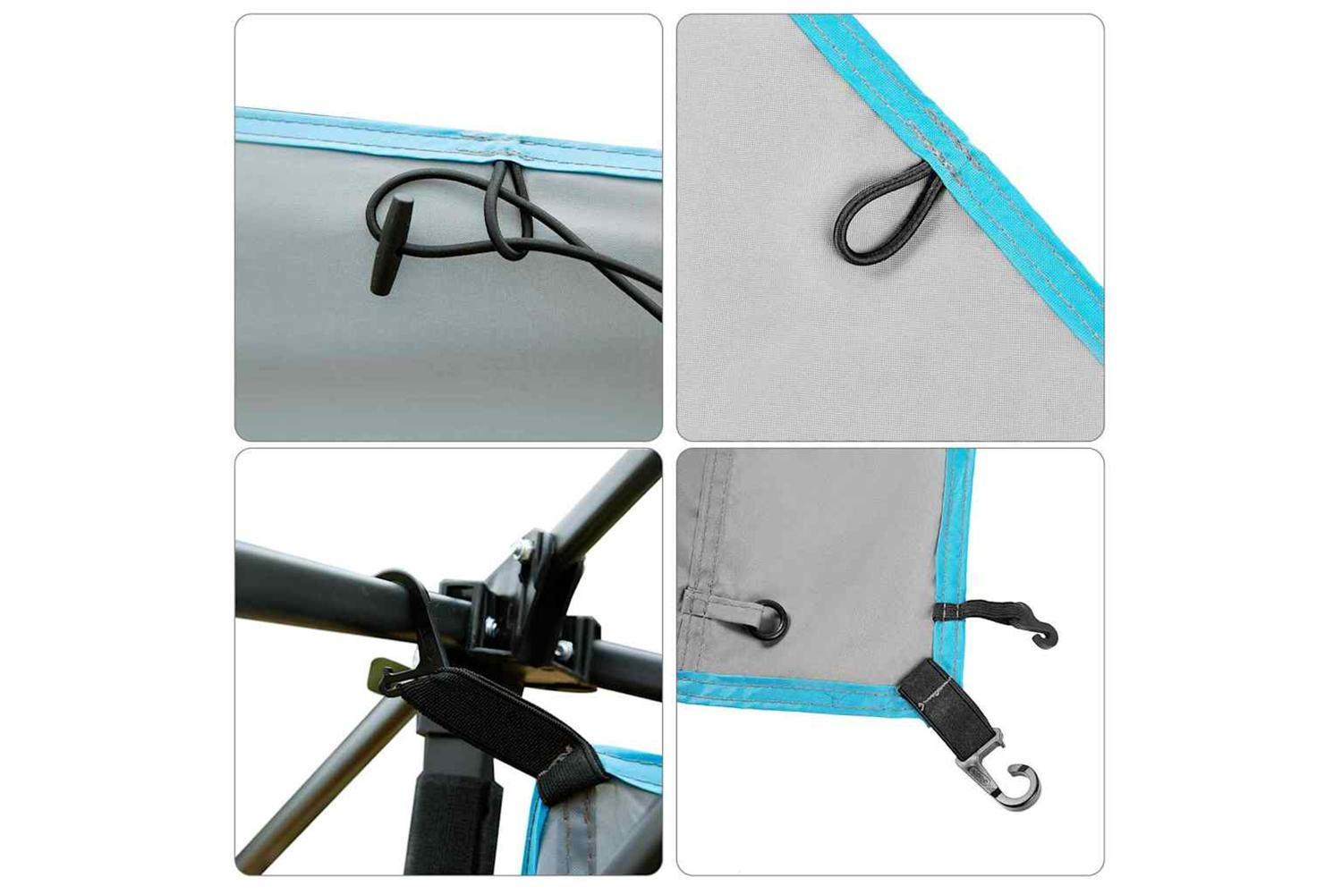 Vidaxl Hanging Tent Organiser Grey And Blue 320 X 182 Cm Oxford-6