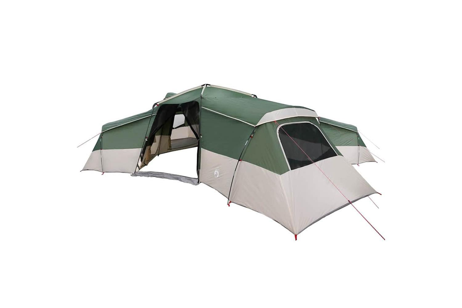 Vidaxl Family Tent With Roof Green 833 X 585 X 216 Cm Taffeta-2