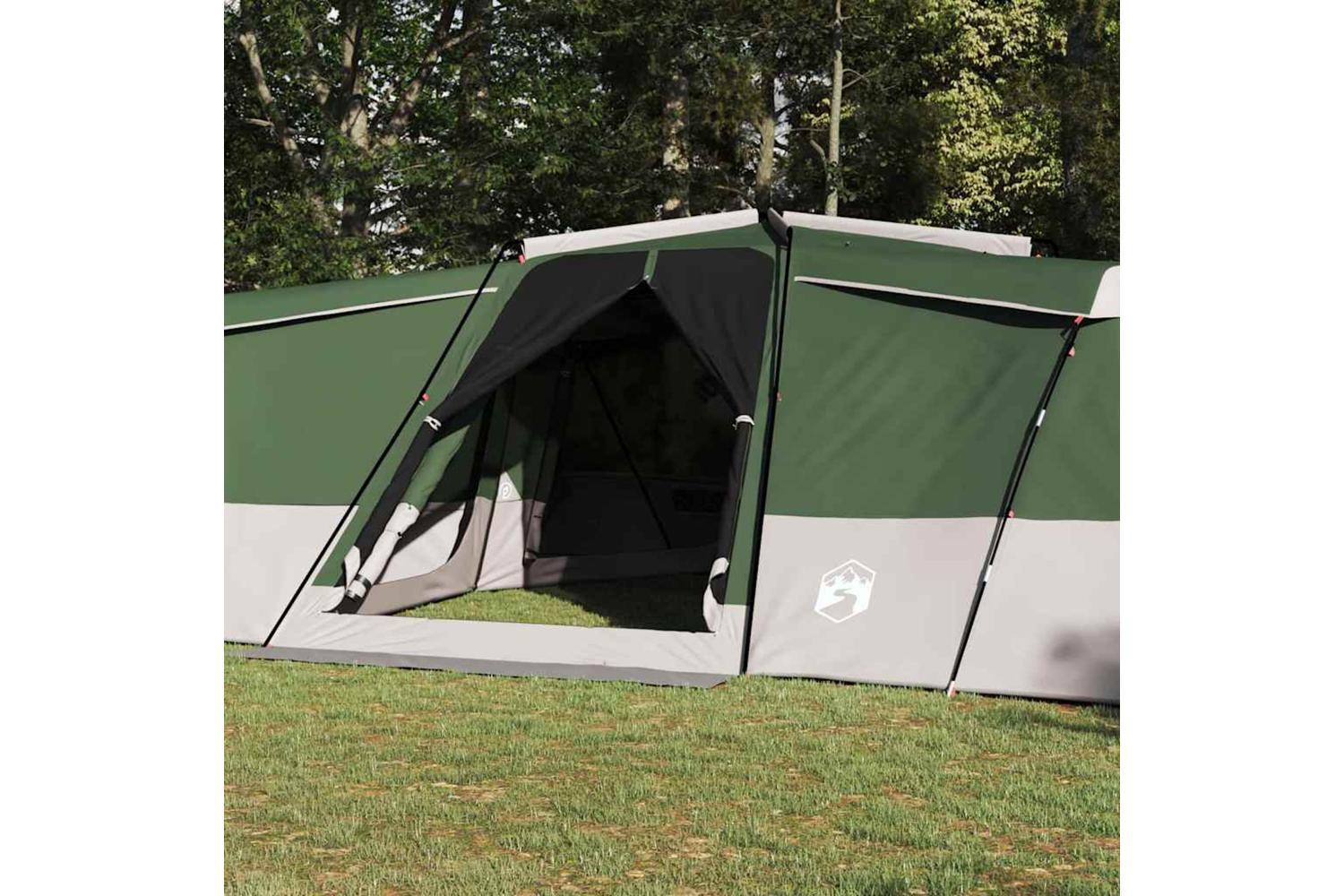 Vidaxl Family Tent With Roof Green 833 X 585 X 216 Cm Taffeta-3
