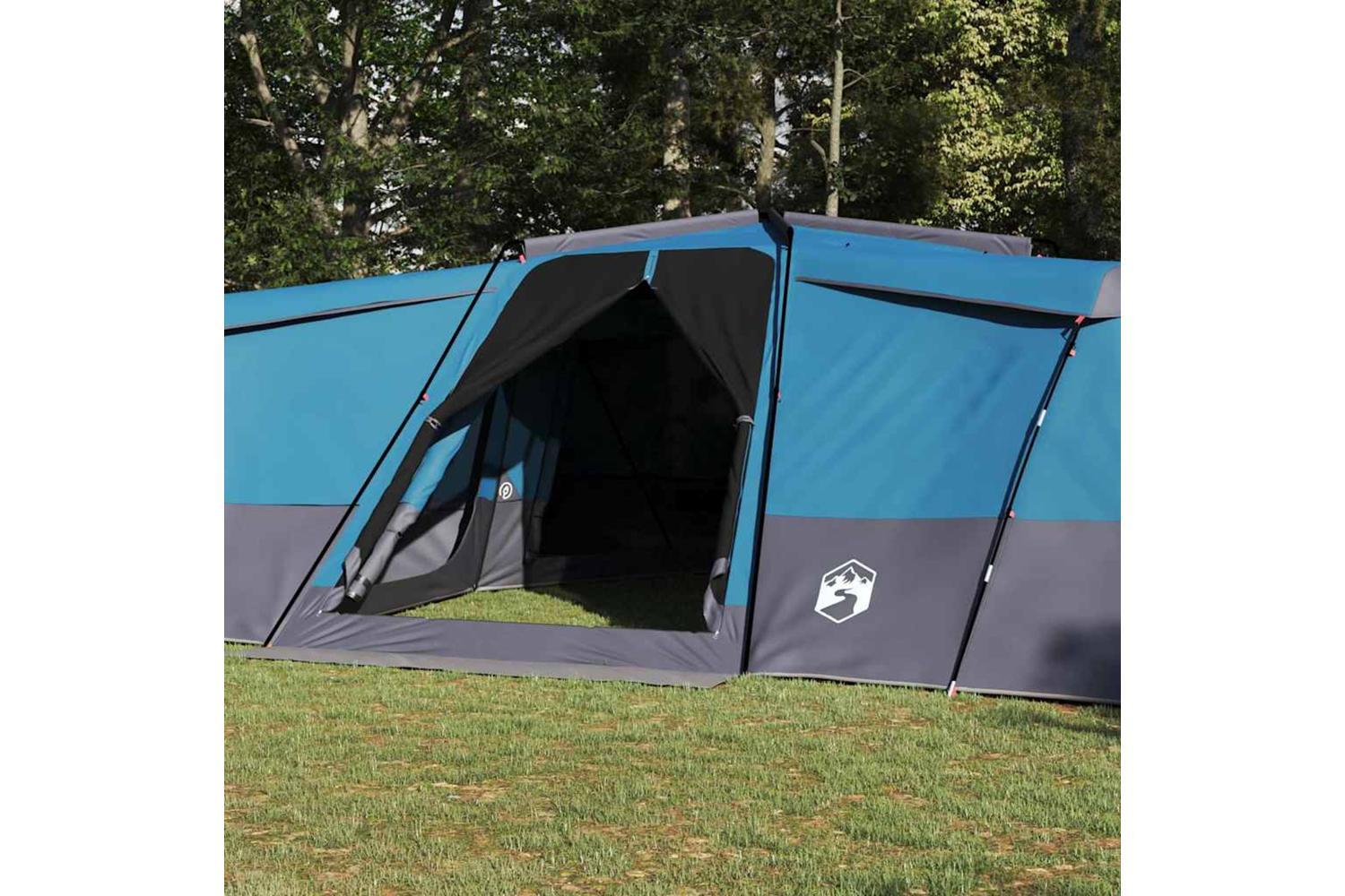 Vidaxl Family Tent With Roof Blue 833 X 585 X 216 Cm Taffeta-3
