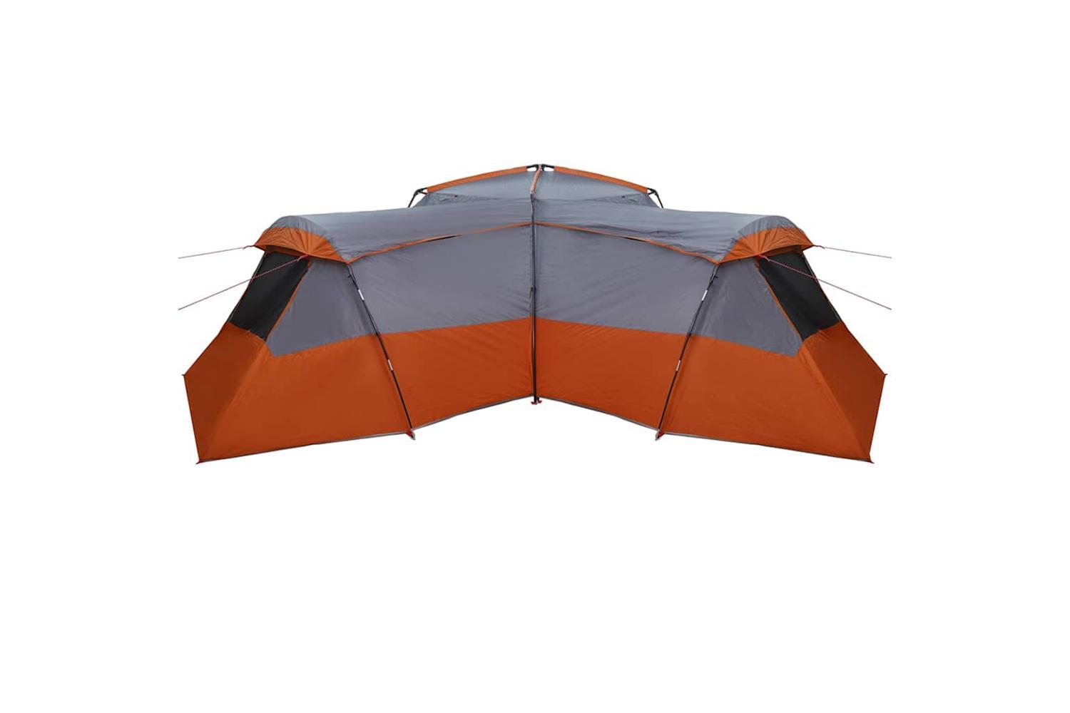 Vidaxl Family Tent Grey And Orange 833 X 585 X 216 Cm Taffeta-5