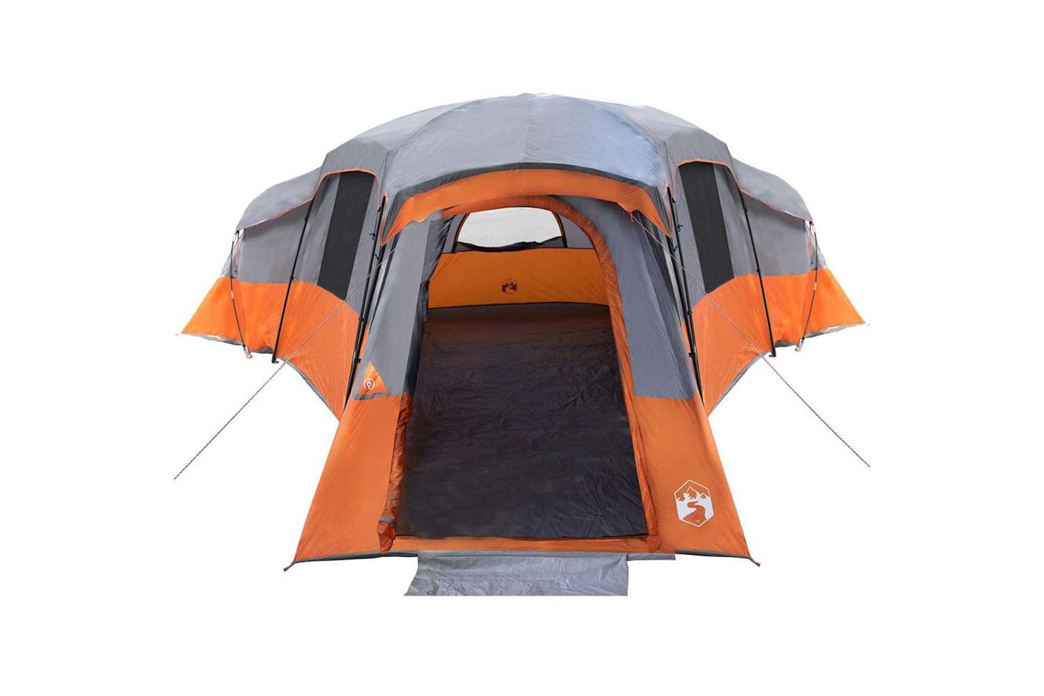 Vidaxl Family Tent Grey And Orange 762 X 655 X 218 Cm Taffeta-4