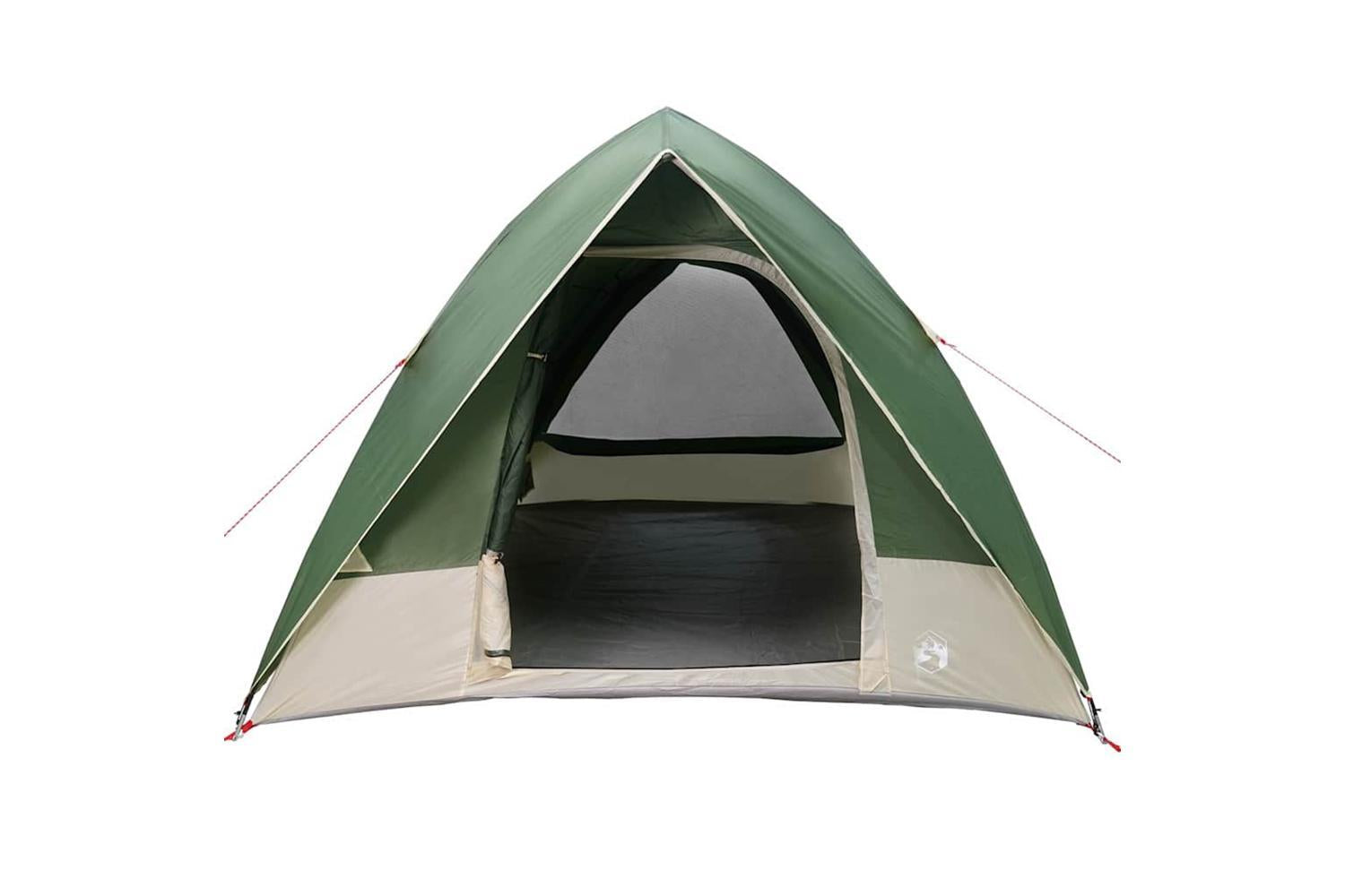 Vidaxl Camping Tent With Roof Green 320 X 275 X 190 Cm Taffeta-4