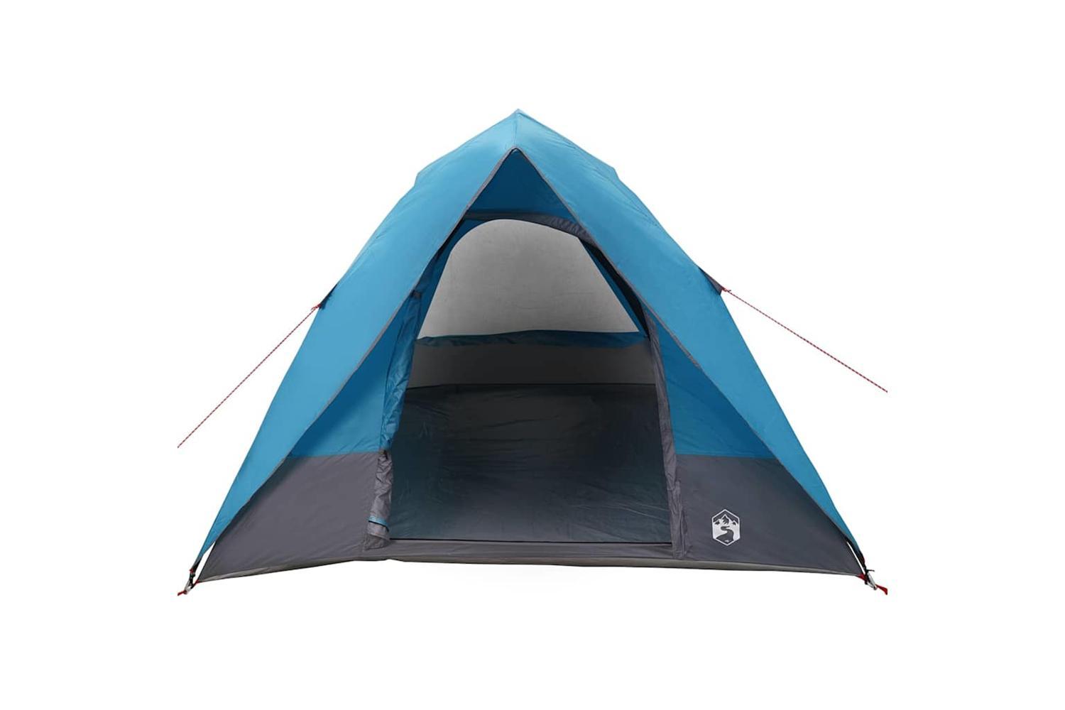 Vidaxl Camping Tent With Roof Blue 320 X 275 X 190 Cm Taffeta-4