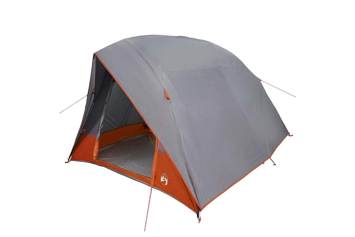 Vidaxl Camping Tent Grey And Orange 320 X 275 X 190 Cm Taffeta-2