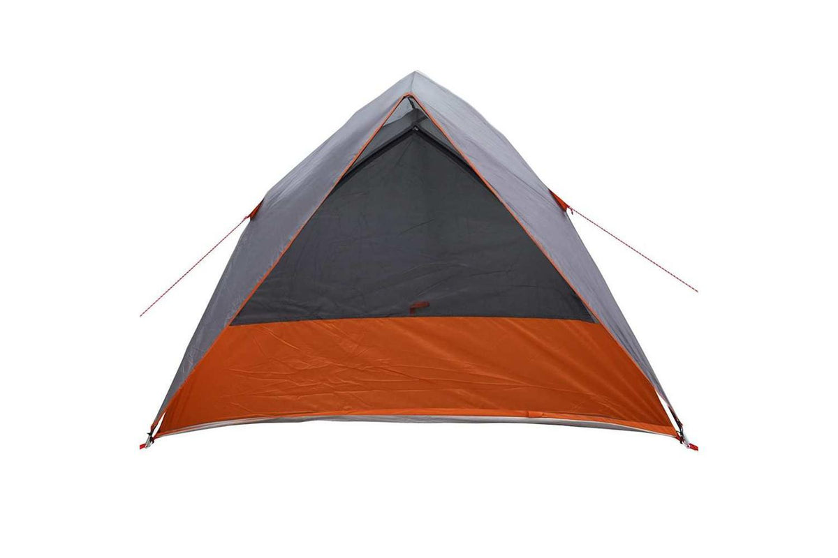 Vidaxl Camping Tent Grey And Orange 320 X 275 X 190 Cm Taffeta-6