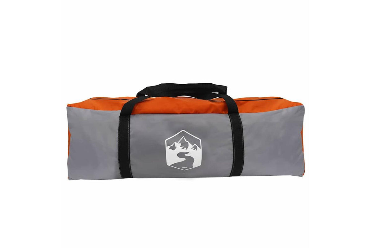 Vidaxl Camping Tent Grey And Orange 320 X 275 X 190 Cm Taffeta-9