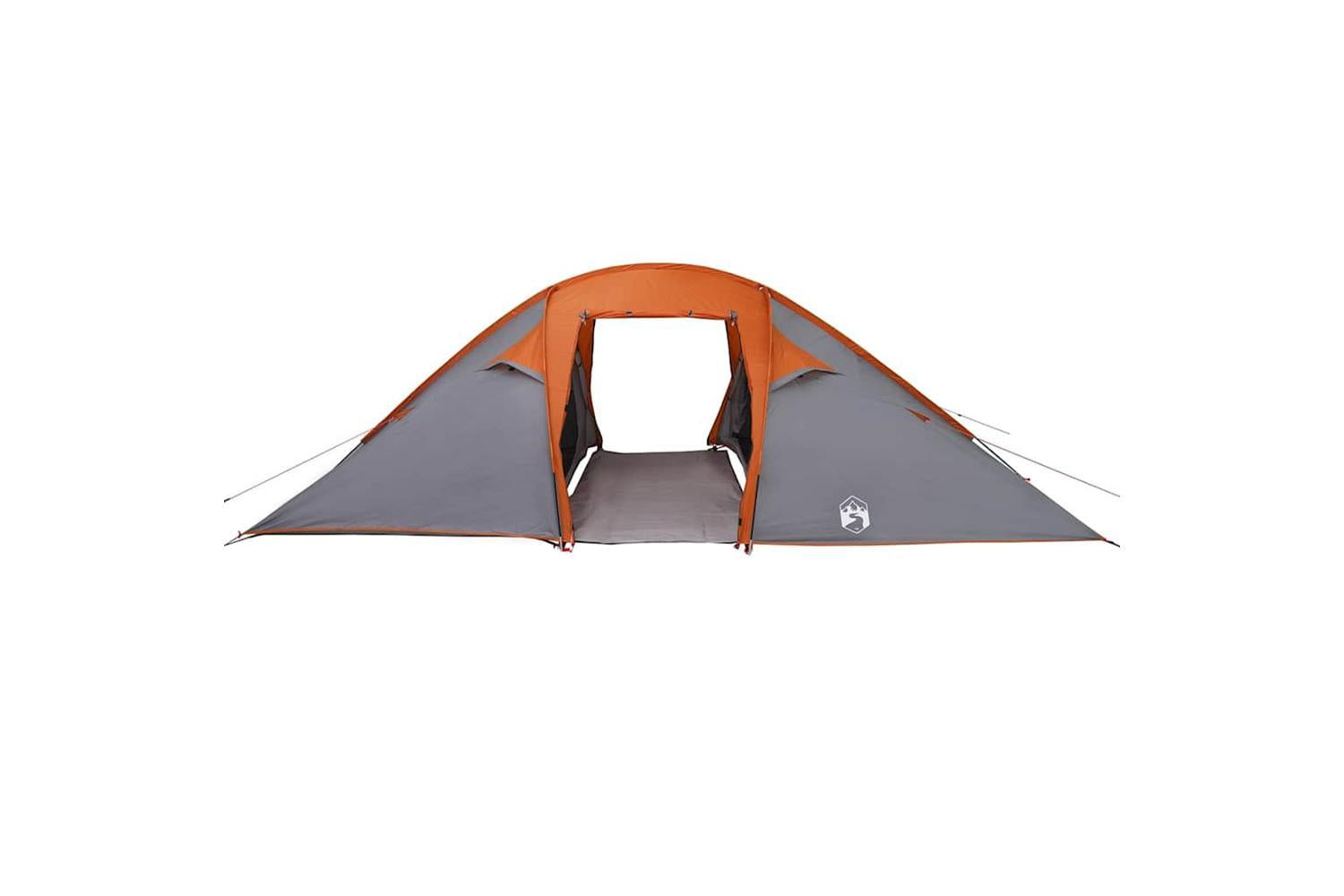 Vidaxl Tunnel Tent Grey And Orange 510 X 240 X 156 Cm Taffeta-4
