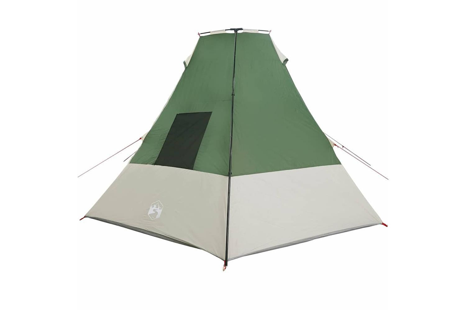 Vidaxl Tipi Tent With Roof Green 383 X 338 X 217 Cm Taffeta-5