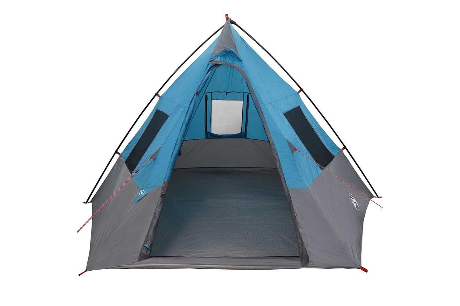 Vidaxl Tipi Tent With Roof Blue 383 X 338 X 217 Cm Taffeta-4