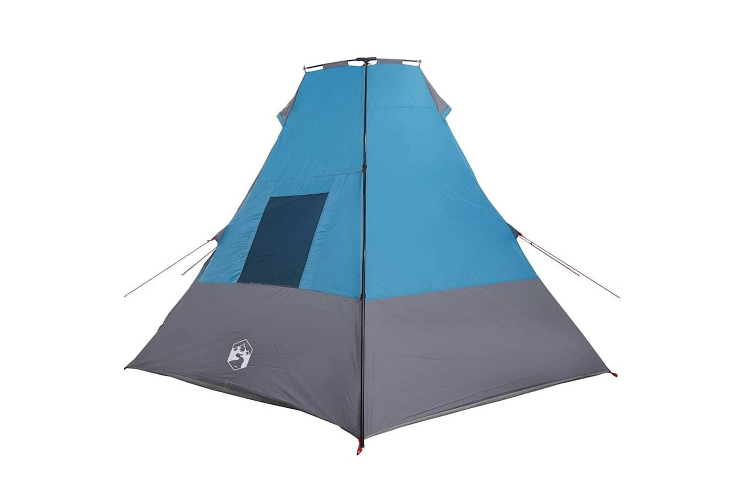 Vidaxl Tipi Tent With Roof Blue 383 X 338 X 217 Cm Taffeta-5