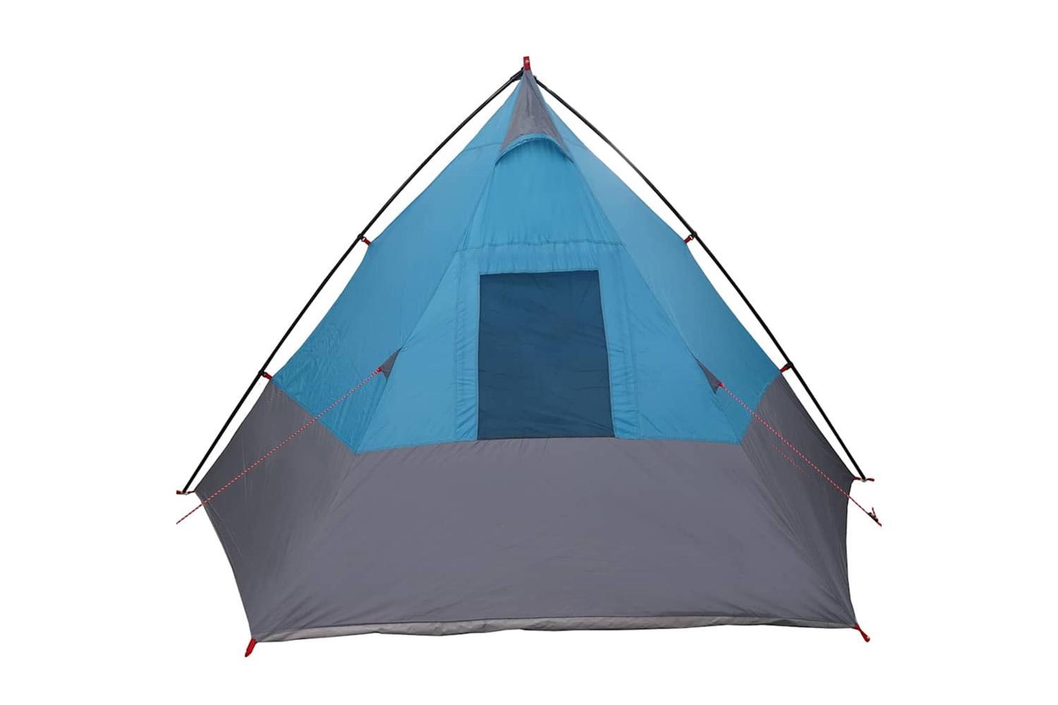Vidaxl Tipi Tent With Roof Blue 383 X 338 X 217 Cm Taffeta-6