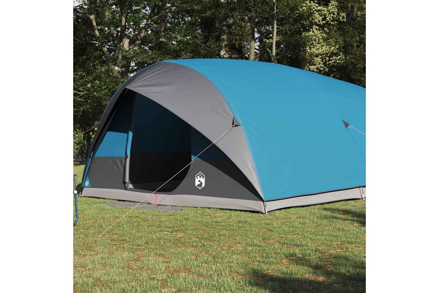 Vidaxl Tunnel Tent With Roof Blue 500 X 348 X 200 Cm Taffeta-3