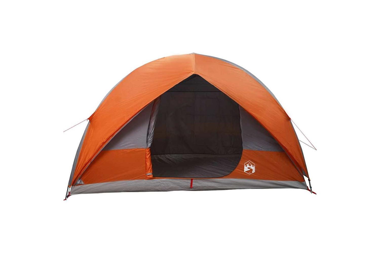 Vidaxl Tunnel Tent Grey And Orange 500 X 348 X 200 Cm Taffeta-4