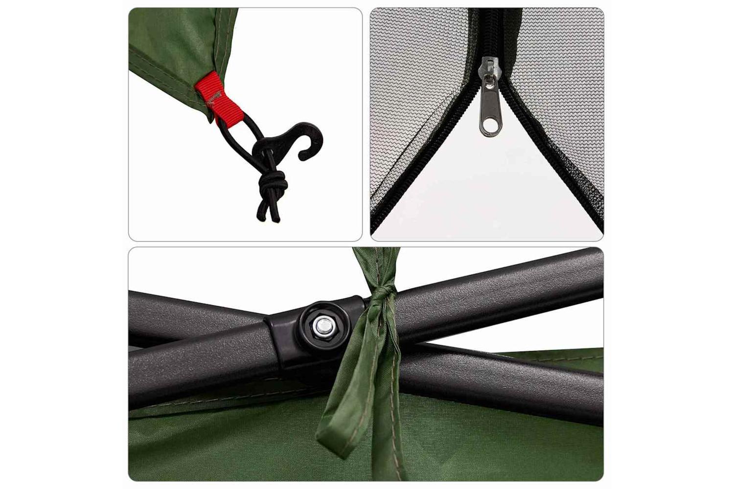 Vidaxl Inner Tent With Roof Green 303 X 303 X 196 Cm Taffeta-8