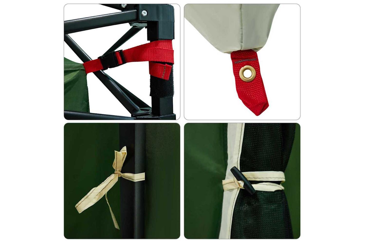 Vidaxl Inner Tent With Roof Green 290 X 288 X 234 Cm Taffeta-7