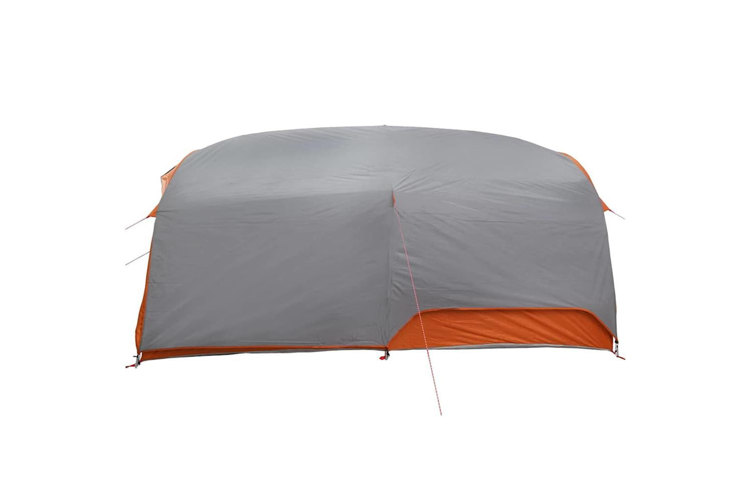 Vidaxl Tunnel Tent Grey And Orange 410 X 285 X 198 Cm Taffeta-5