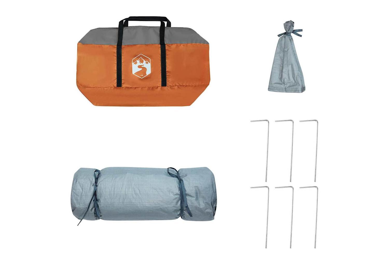Vidaxl Inner Tent With Roof Grey And Orange 291 X 291 X 240 Cm Taffeta-9
