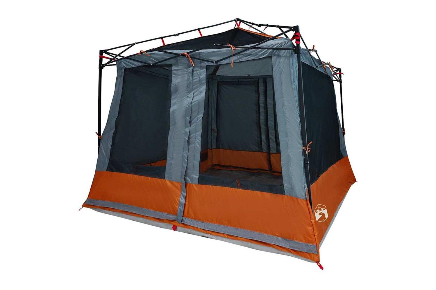 Vidaxl Inner Tent With Roof Grey And Orange 291 X 291 X 240 Cm Taffeta-10