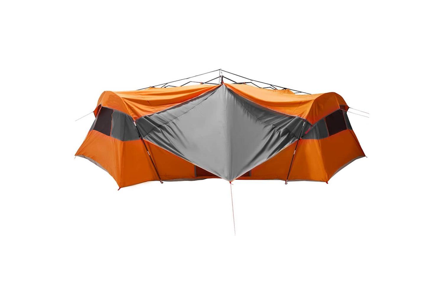 Vidaxl Inner Tent With Roof Grey And Orange 520 X 520 X 190 Cm Taffeta-2