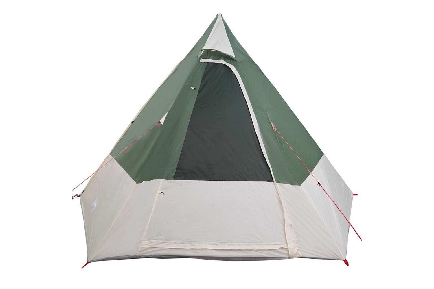 Vidaxl Camping Tent With Roof Green 482 X 360 X 227 Cm Taffeta-5