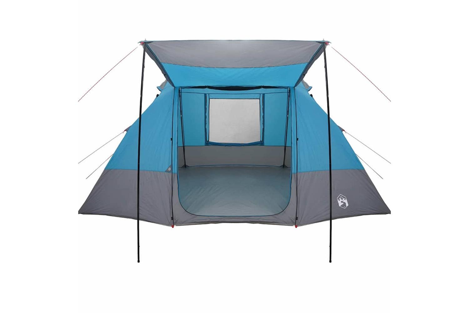 Vidaxl Camping Tent With Roof Blue 482 X 360 X 227 Cm Taffeta-4