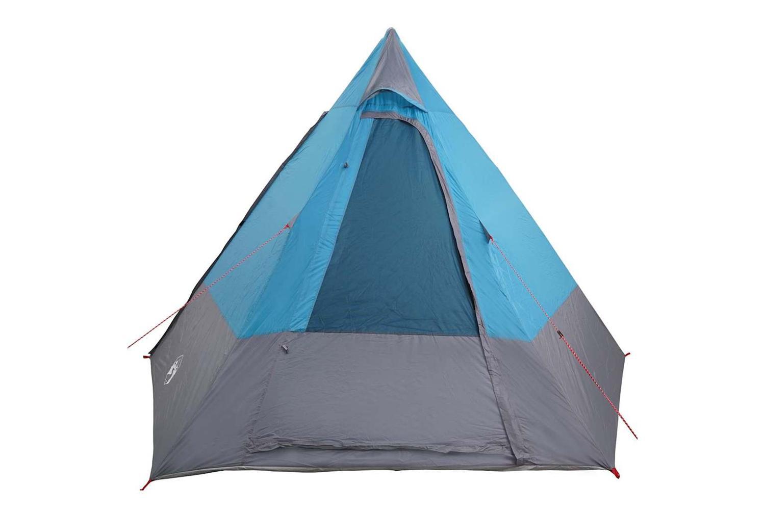 Vidaxl Camping Tent With Roof Blue 482 X 360 X 227 Cm Taffeta-5