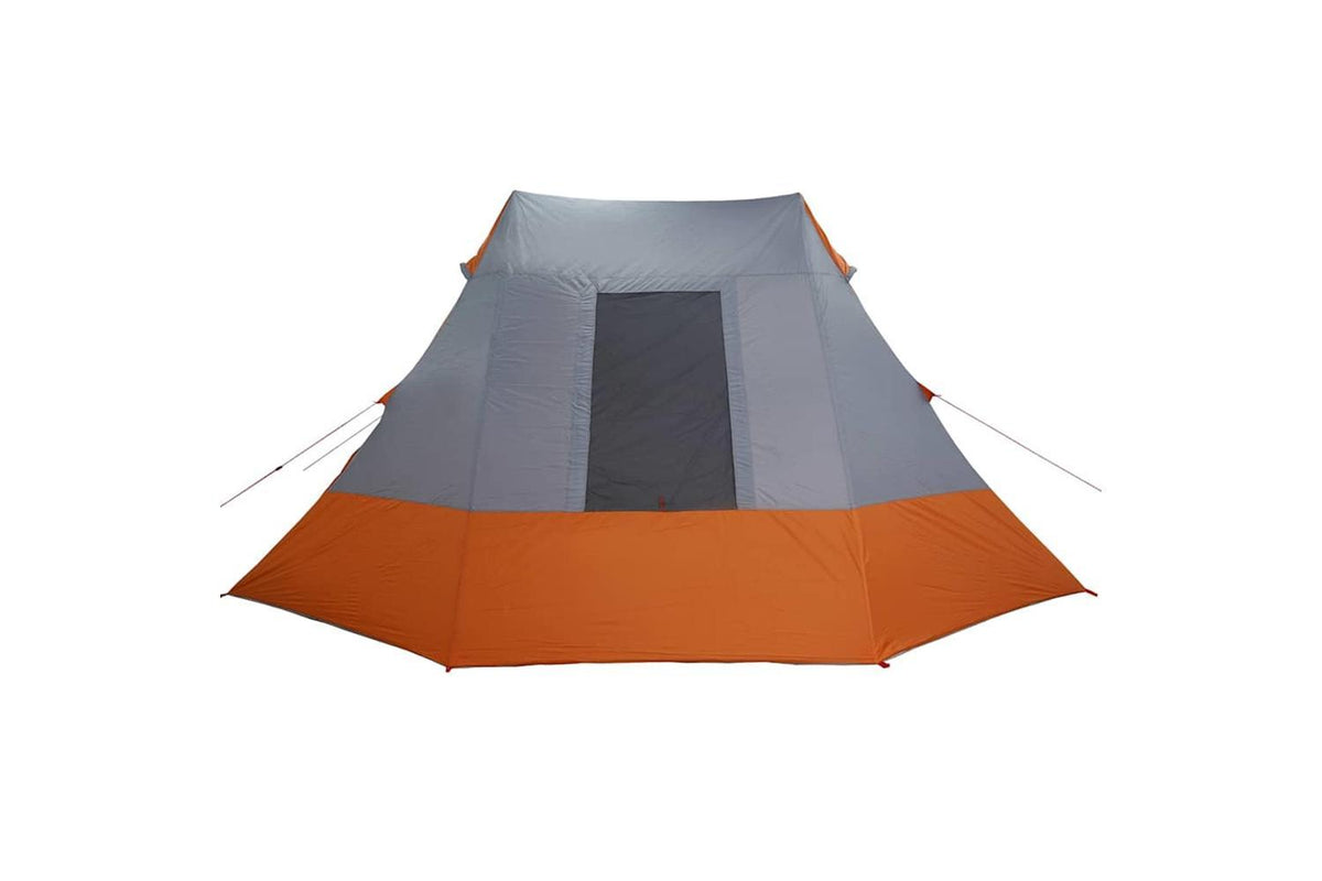 Vidaxl Camping Tent Grey And Orange 482 X 360 X 227 Cm Taffeta-6
