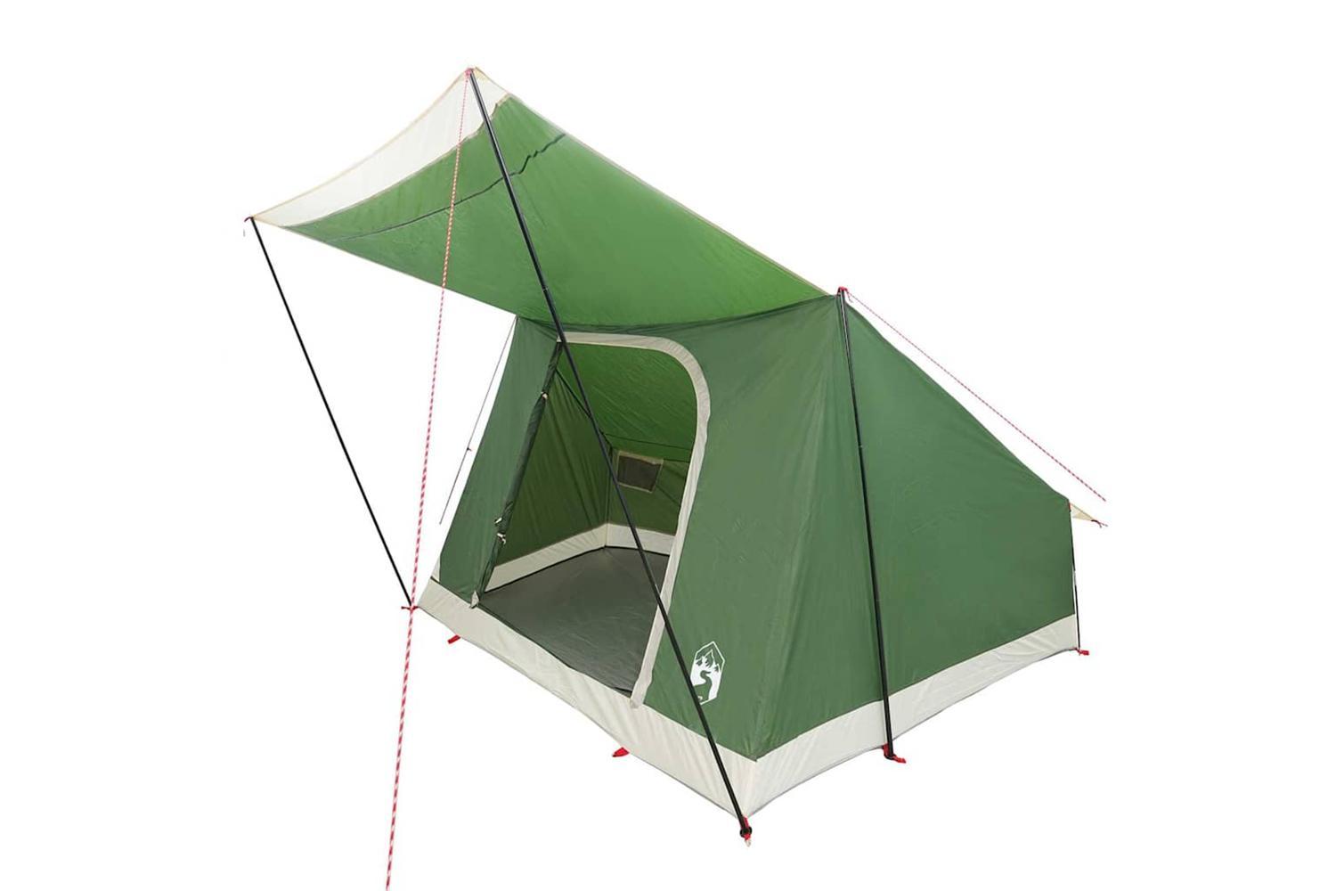 Vidaxl Camping Tent With Roof Green 223 X 163 X 130 Cm Taffeta-2