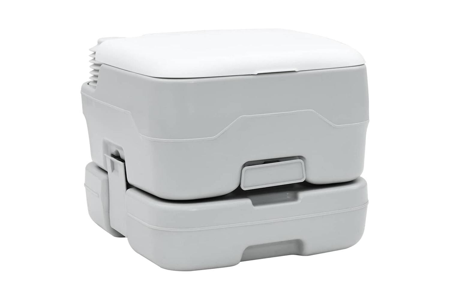 Vidaxl Camping Toilet Grey And White 41.5 X 36.5 X 30 Cm Polyethylene