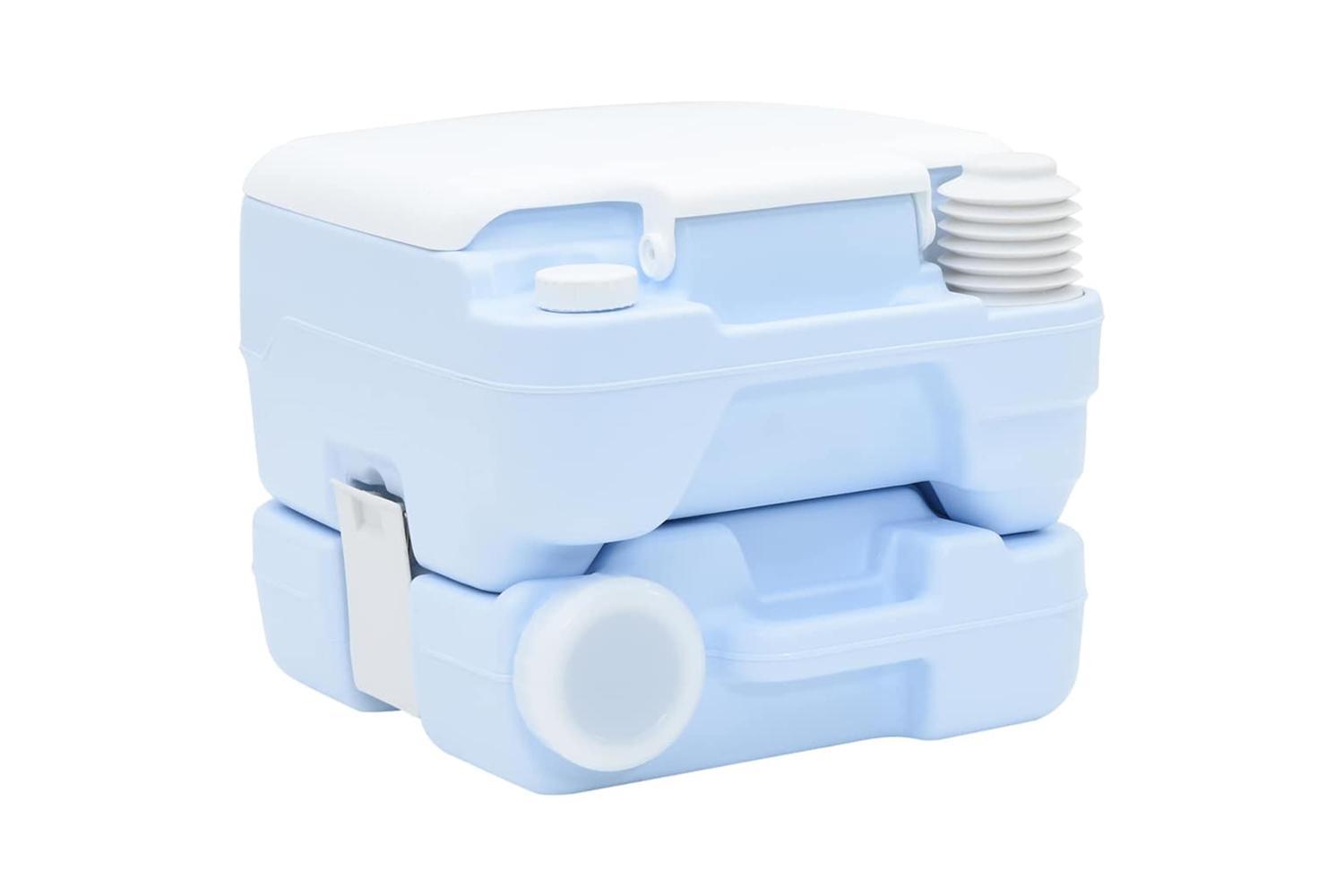 Vidaxl Camping Toilet Manual Light Blue And White 41.5 X 36.5 X 30 Cm-3
