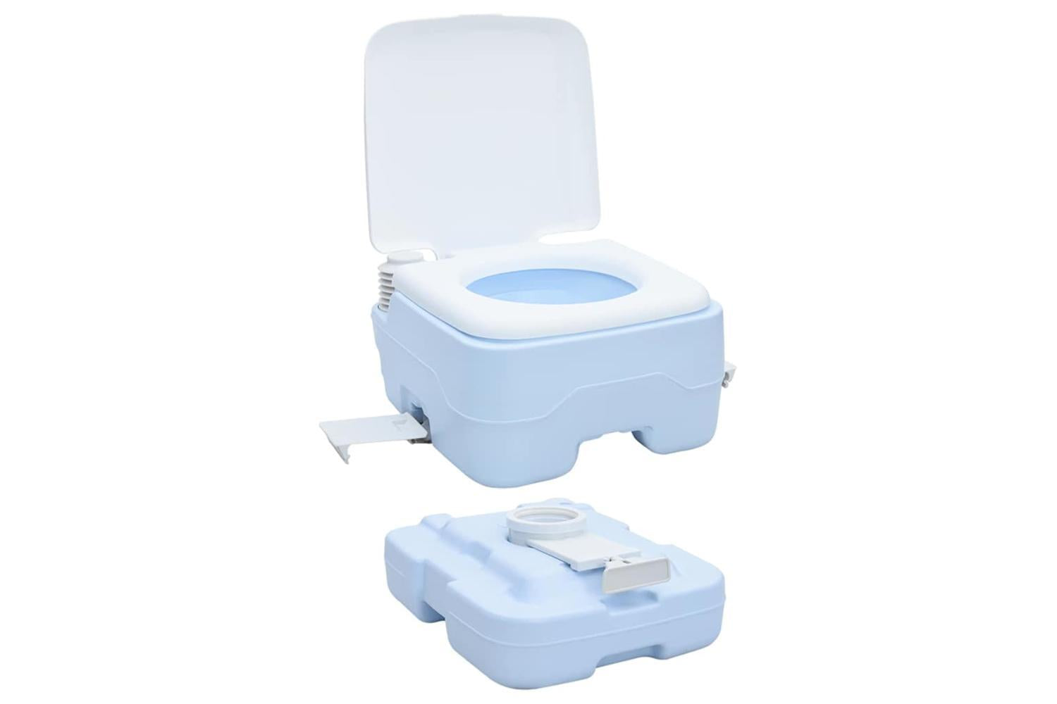 Vidaxl Camping Toilet Manual Light Blue And White 41.5 X 36.5 X 30 Cm-10