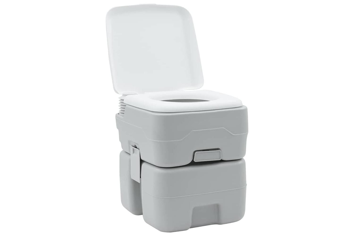 Vidaxl Camping Toilet Grey And White 41.5 X 36.5 X 42 Cm Polyethylene-2
