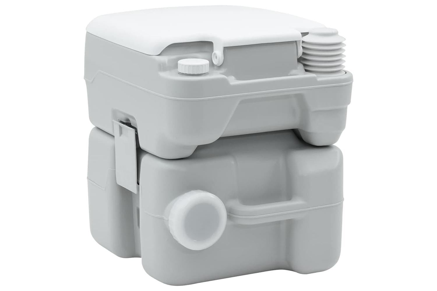 Vidaxl Camping Toilet Grey And White 41.5 X 36.5 X 42 Cm Polyethylene-3