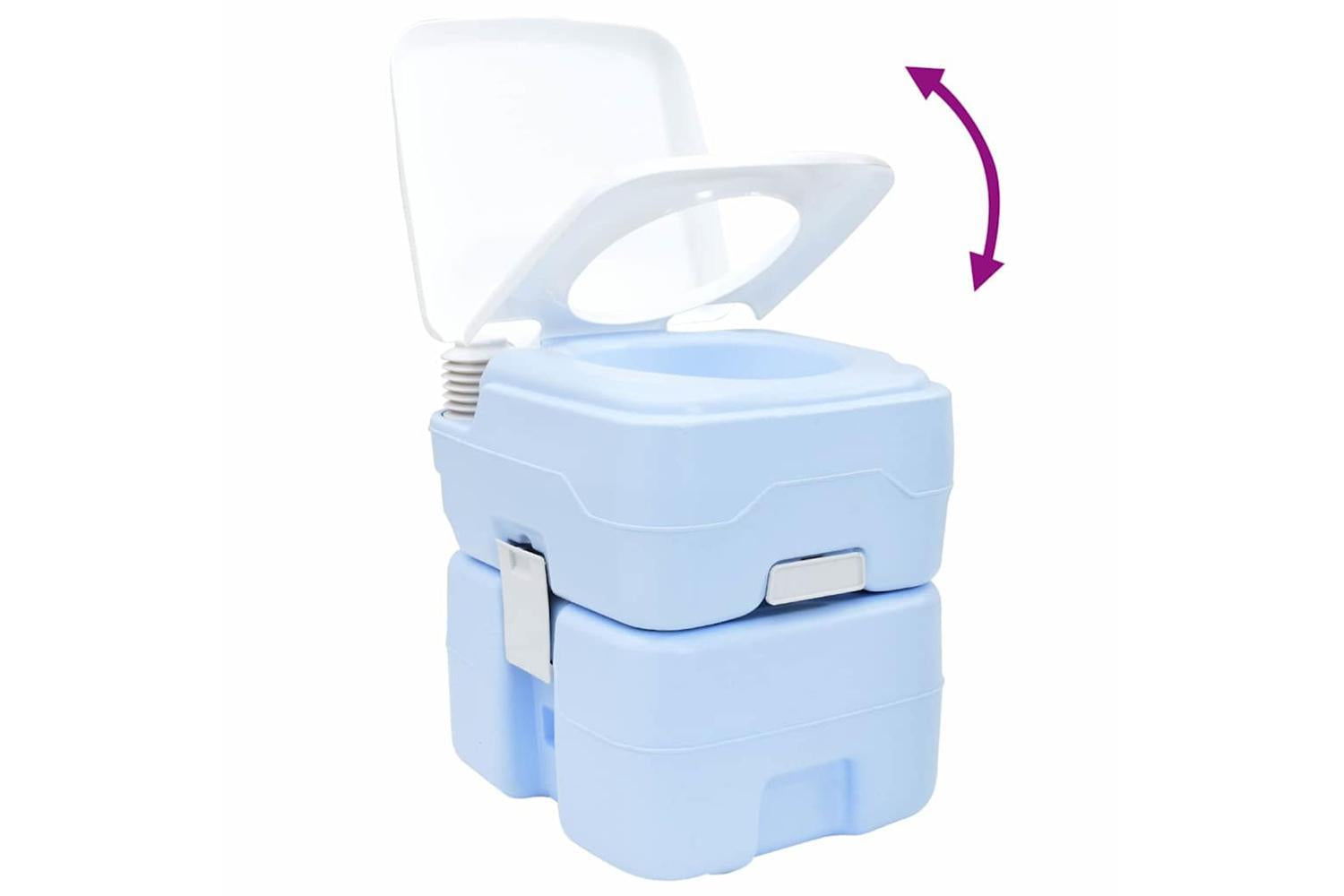 Vidaxl Camping Toilet Manual Light Blue And White 41.5 X 36.5 X 42 Cm-10